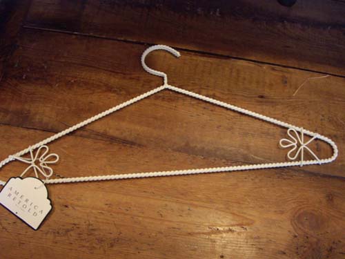 Hanger - Cream enamel hanger